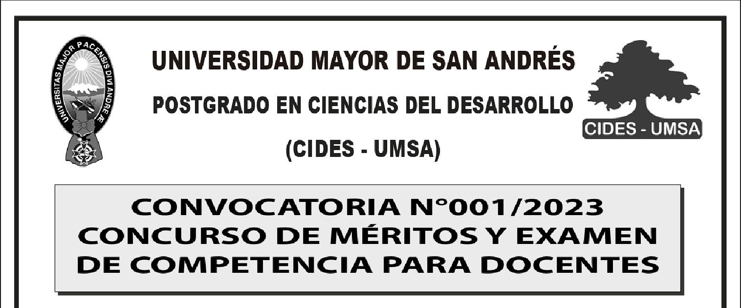 CONVOCATORIA N° 001/2023