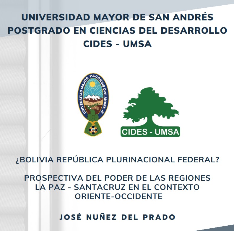 ¿BOLIVIA REPÚBLICA PLURINACIONAL FEDERAL?