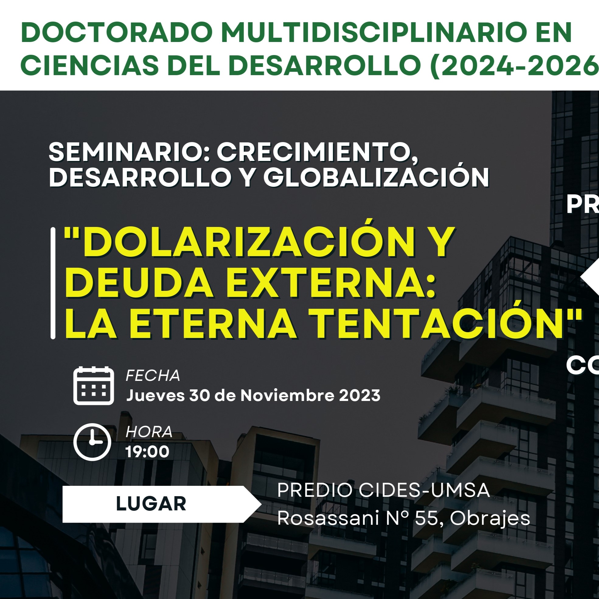 DOLARIZACIÓN Y DEUDA EXTERNA: LA ETERNA TENTACIÓN