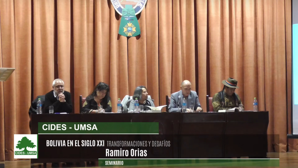 SEMINARIO BOLIVIA EN EL SIGLO XXI Ramiro Orias