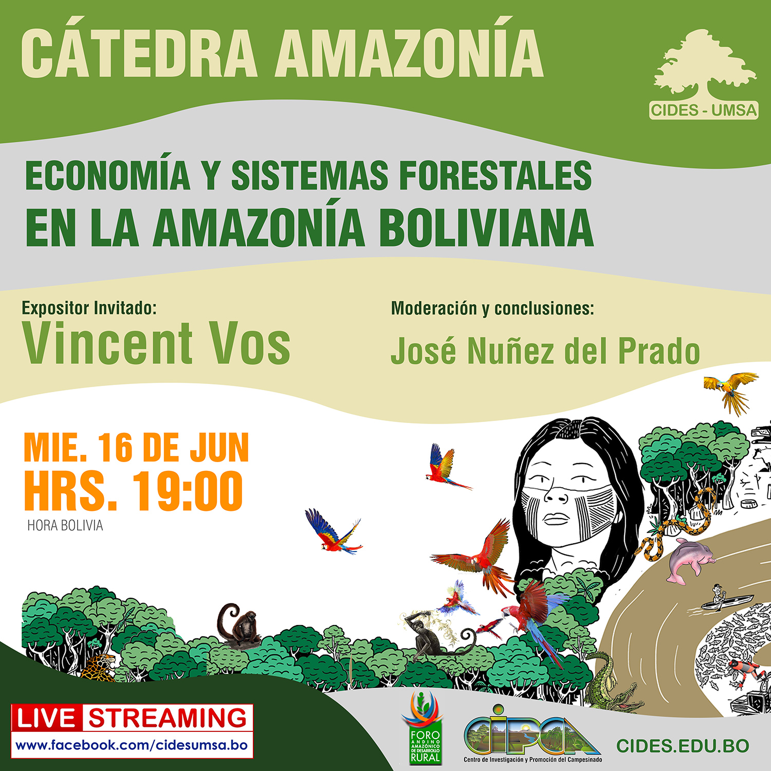WEBINAR: CÁTEDRA AMAZONÍA - ECONOMÍA Y SISTEMAS FORESTALES EN LA AMAZONÍA BOLIVIANA