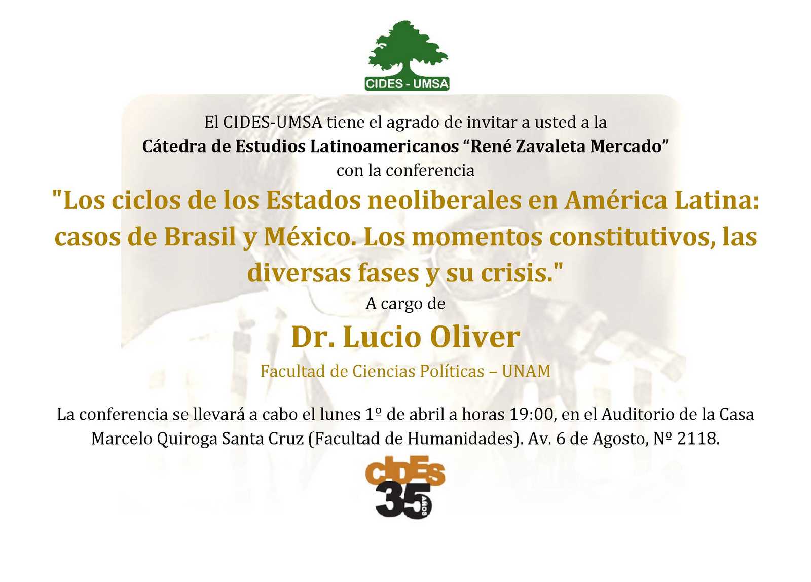 Cátedra de Estudios Latinoamericanos “René Zavaleta Mercado”