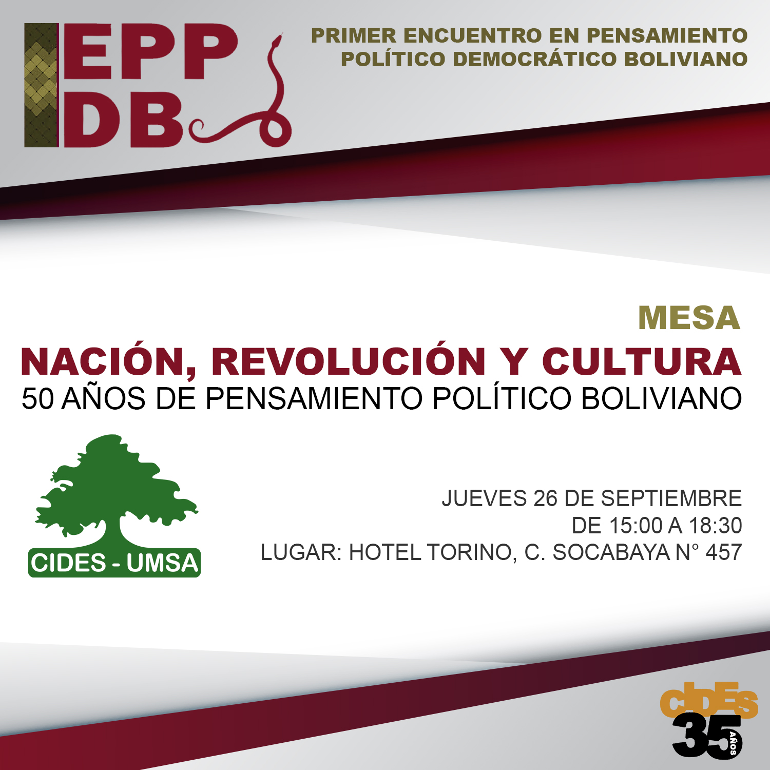 NACIÓN, REVOLUCIÓN Y CULTURA