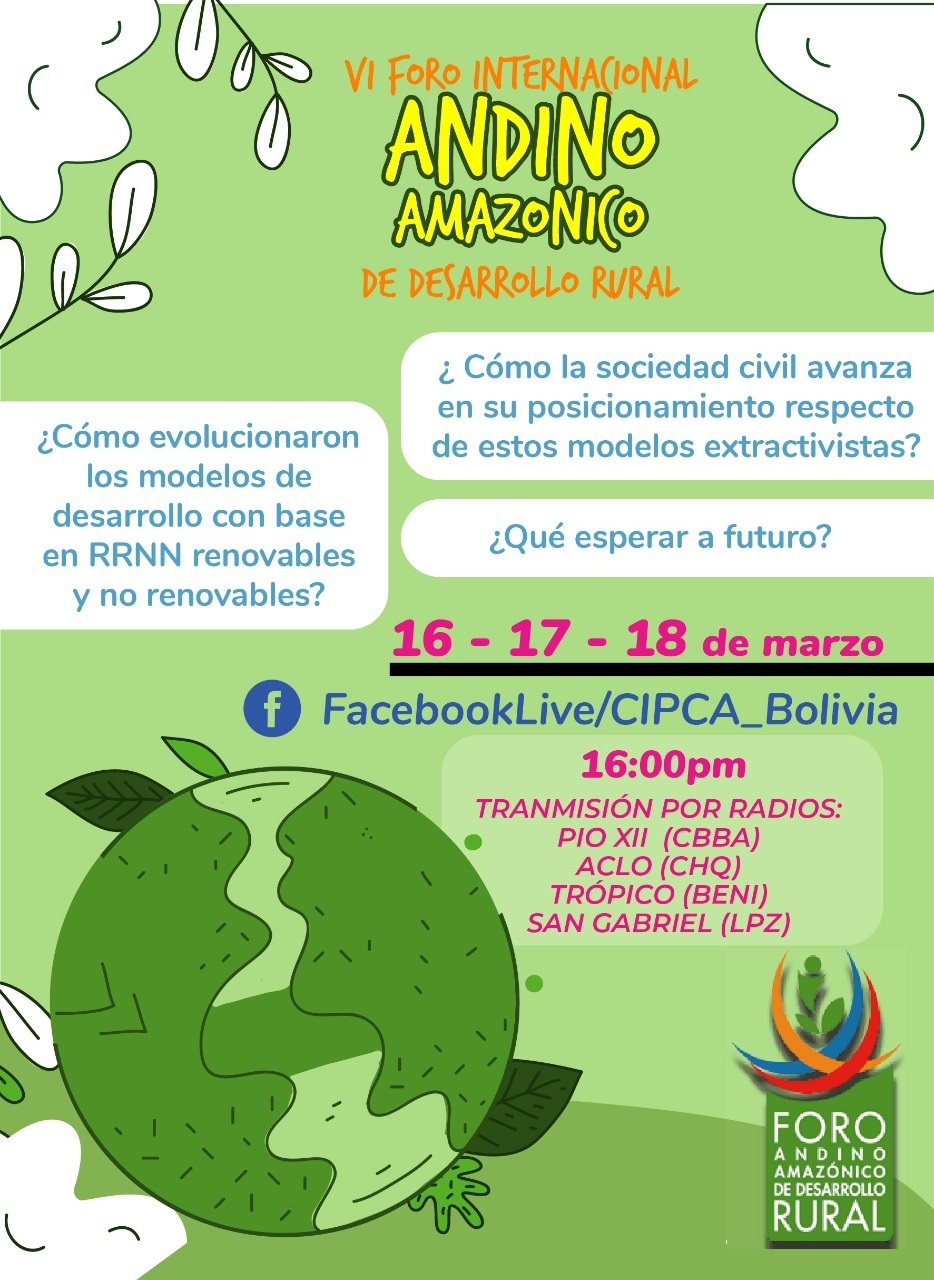 VI FORO INTERNACIONAL ANDINO AMAZÓNICO DE DESARROLLO RURAL