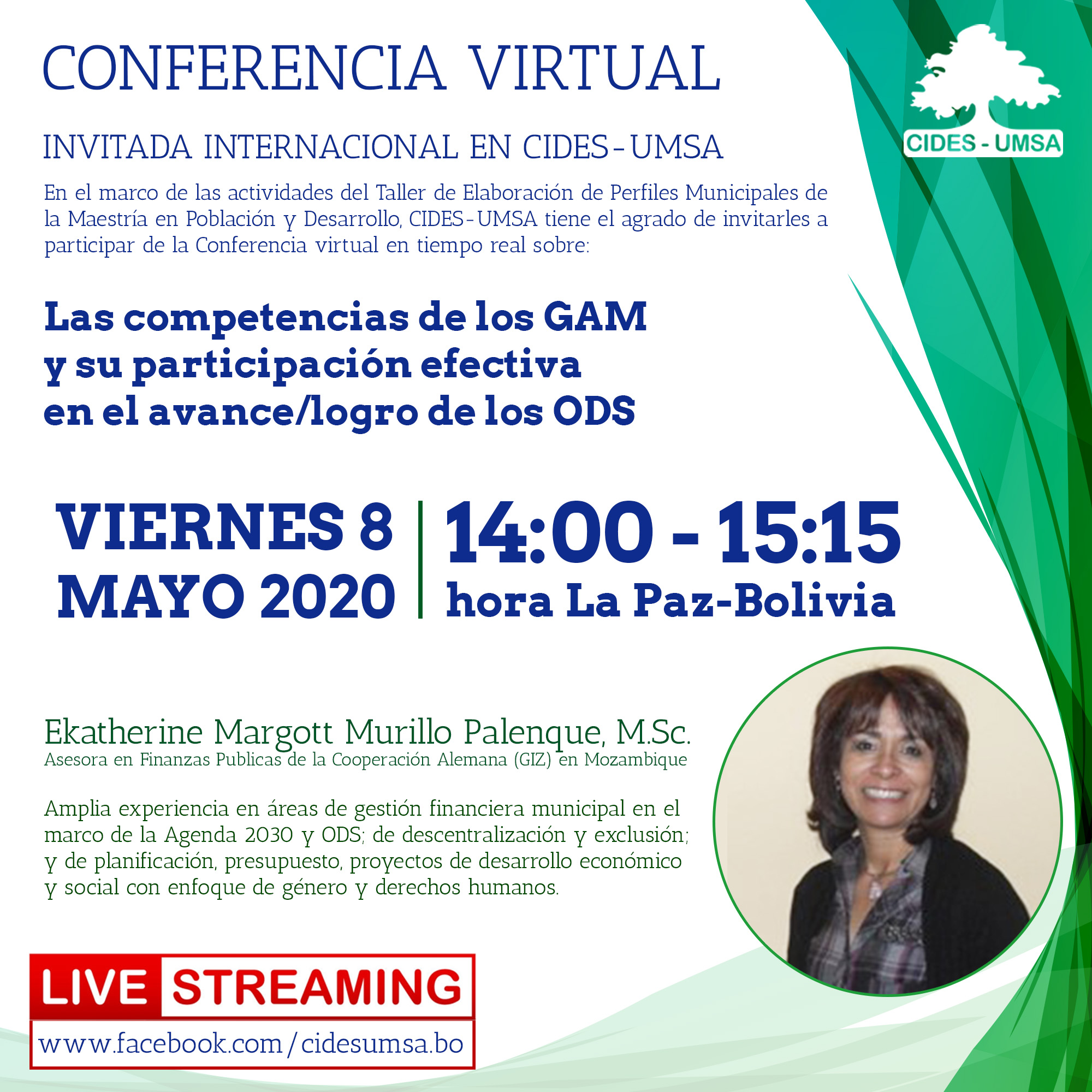 CONFERENCIA VIRTUAL- Las competencias de los GAM y su participación efectiva en el avance/logro de los ODS (08/05/2020)