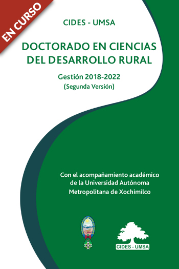 DOCTORADO  EN CIENCIAS DEL DESARROLLO RURAL