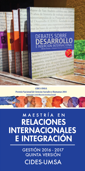 MAESTRÍA EN RELACIONES INTERNACIONALES E INTEGRACIÓN