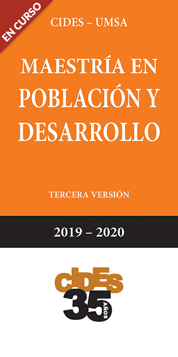 MAESTRÍA EN POBLACIÓN Y DESARROLLO