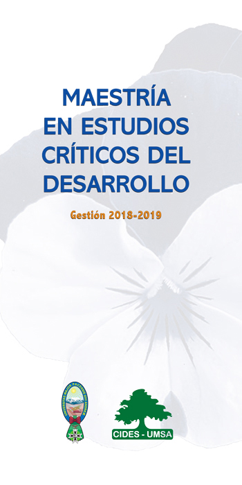MAESTRÍA EN ESTUDIOS CRÍTICOS DEL DESARROLLO