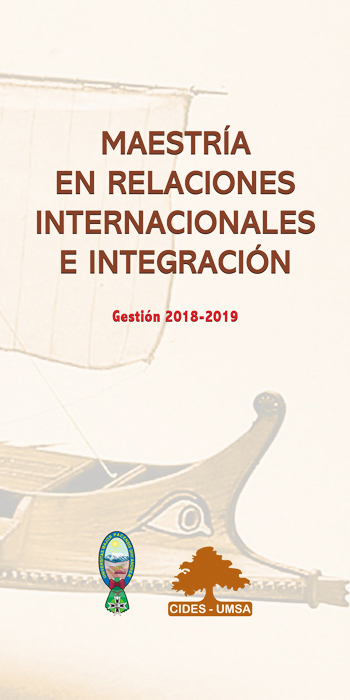 MAESTRÍA EN RELACIONES INTERNACIONALES
