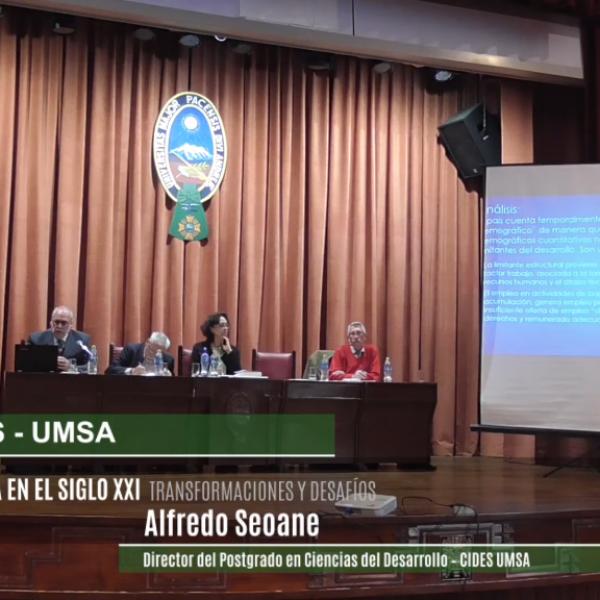 SEMINARIO BOLIVIA EN EL SIGLO XXI Alfredo Seoane