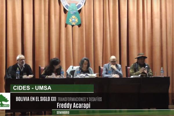 SEMINARIO BOLIVIA EN EL SIGLO XXI Freddy Acarapi