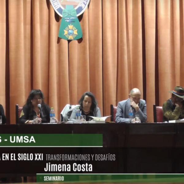 SEMINARIO BOLIVIA EN EL SIGLO XXI Jimena Costa