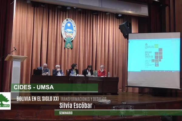 SEMINARIO BOLIVIA EN EL SIGLO XXI Silvia Escobar