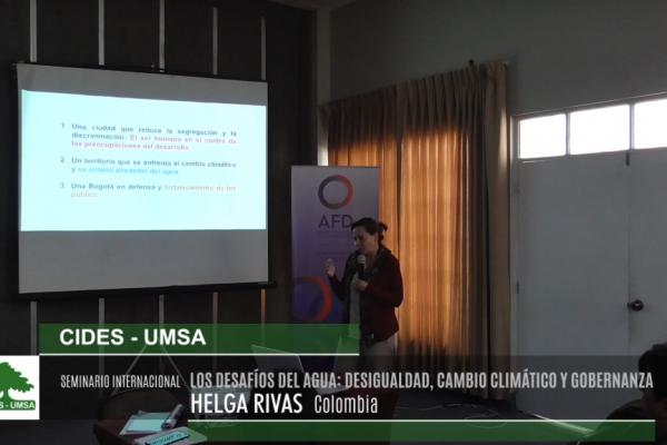 SEMINARIO INTERNACIONAL DESAFÍOS DEL AGUA: Helga Rivas, Colombia