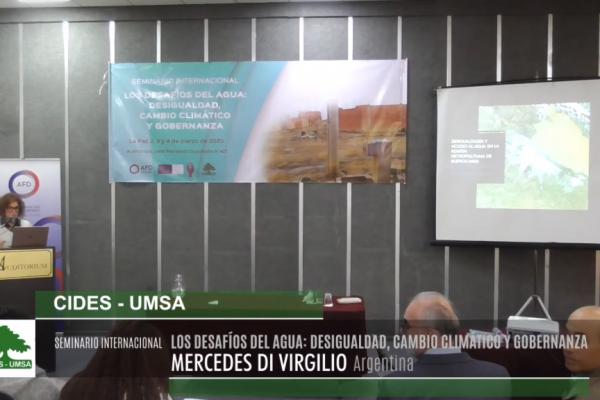 SEMINARIO INTERNACIONAL DESAFÍOS DEL AGUA: Mercedes Di Virgilio, Argentina